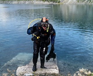 Поздравляем Сергея с завершением курсов PADI Open water & Dry suit (интеграция)!