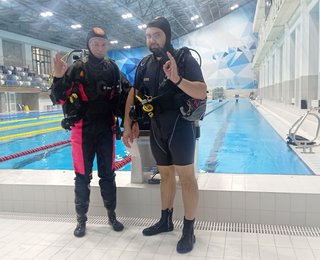 Курс PADI Dry suit (интеграция), Закрытая вода для Анны!