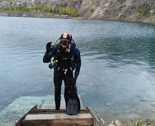 Поздравляем Илью с успешным завершением курсов PADI Open water & Dry suit!